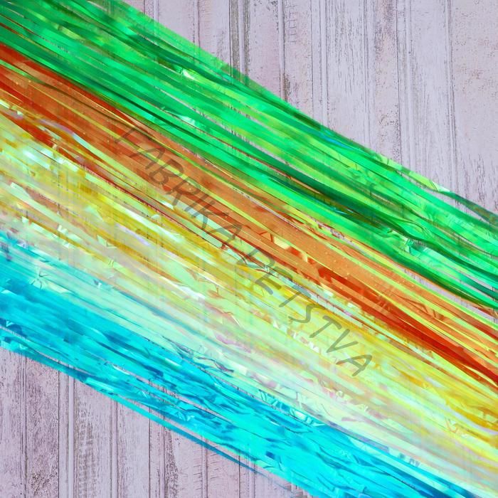 Дождик новогодний неоновый, b-20 см, L-100 см, МИКС (10 штук)