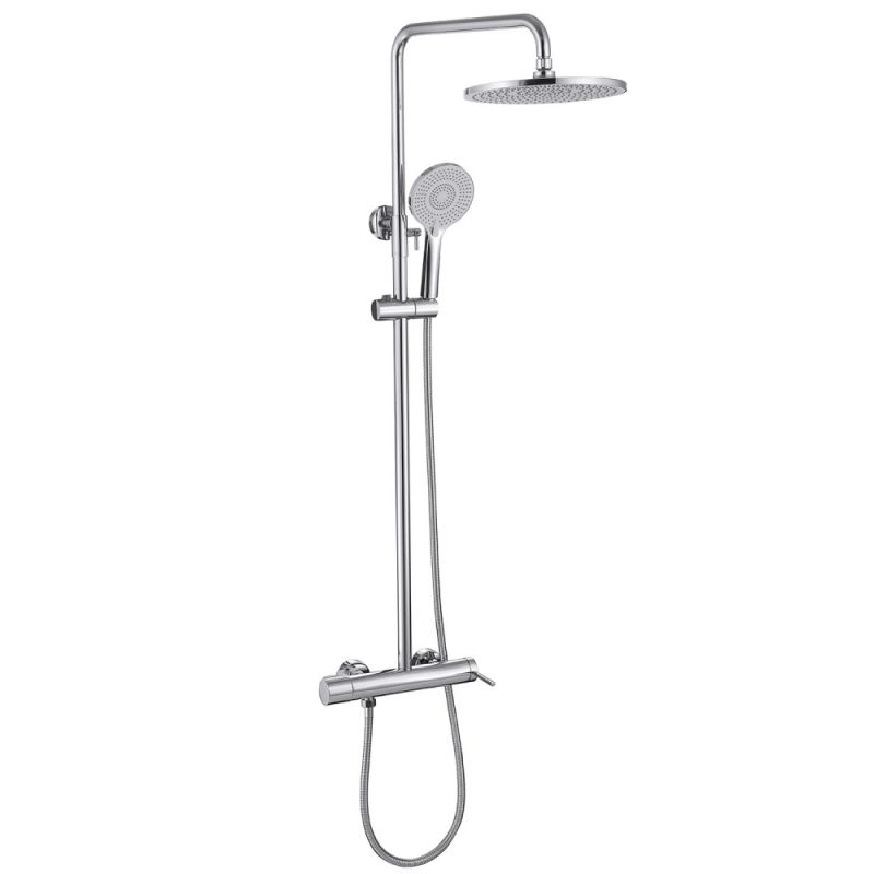 Душевая стойка ABBER Emotion AF8816L с изливом, хром