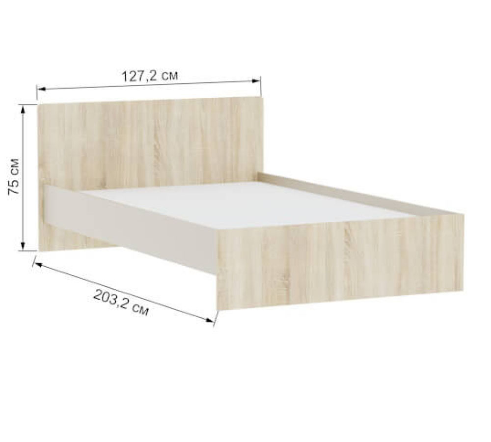 Кровать 1,2м "Бланка" без матраса