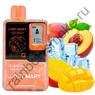 Lost Mary OS 12000 - Персик Манго Лёд (Peach Mango Ice)