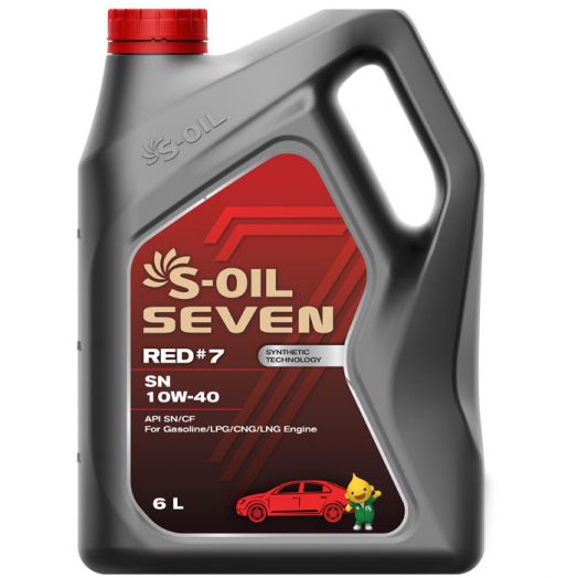 S-OIL 7 RED #7 SN 10W-40, 6л