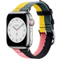Apple Watch Series 11 Hermes 42 mm Twill Jump Single Tour Four