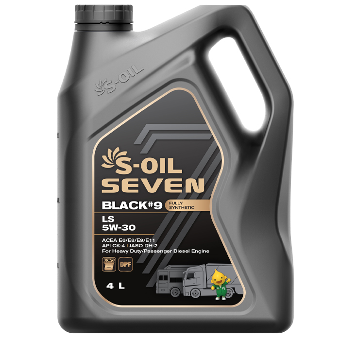 S-OIL 7 BLACK #9 LS 5W-30, 4л
