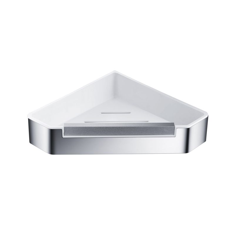 AQ4976CR угловая полка для душа со стеклоочистителем