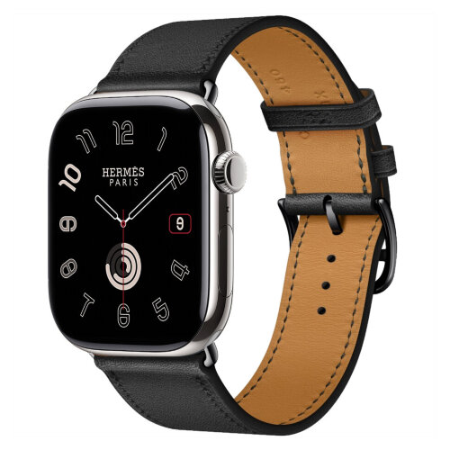 Apple Watch Series 11 Hermes 46mm ремешок Single Tour Noir
