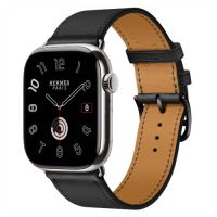 Apple Watch Series 11 Hermes 46mm ремешок Single Tour Noir