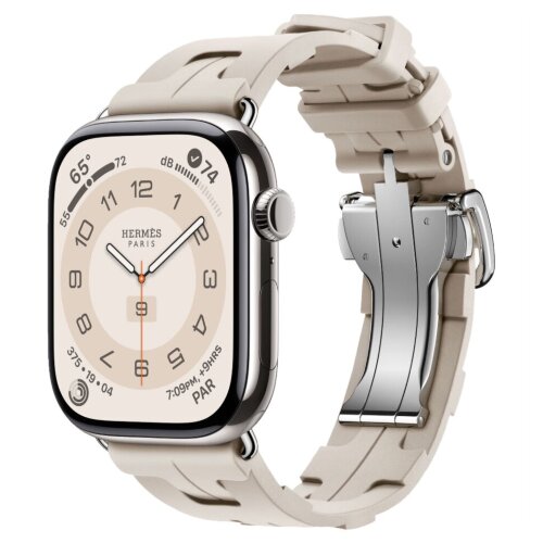 Apple Watch Series 11 Hermes 46mm Kilim Single Tour Beton