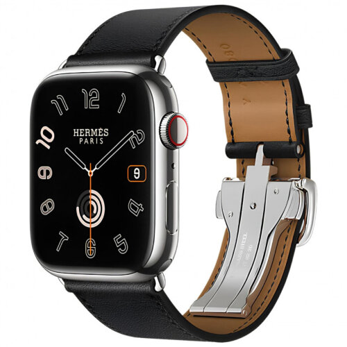 Apple Watch Series 11 Hermes 46mm Simple Tour Deployment Noir