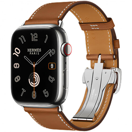 Apple Watch Series 11 Hermes 46 mm Simple Tour Deployment Fauve