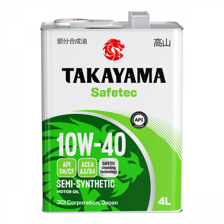 Takayama Safetec 10W-40 ACEA A3/B4 API SN/CF, 4л