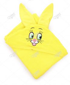 Уголок детский "Зайка" с ушками желтый