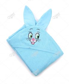 Уголок детский "Зайка" с ушками голубой