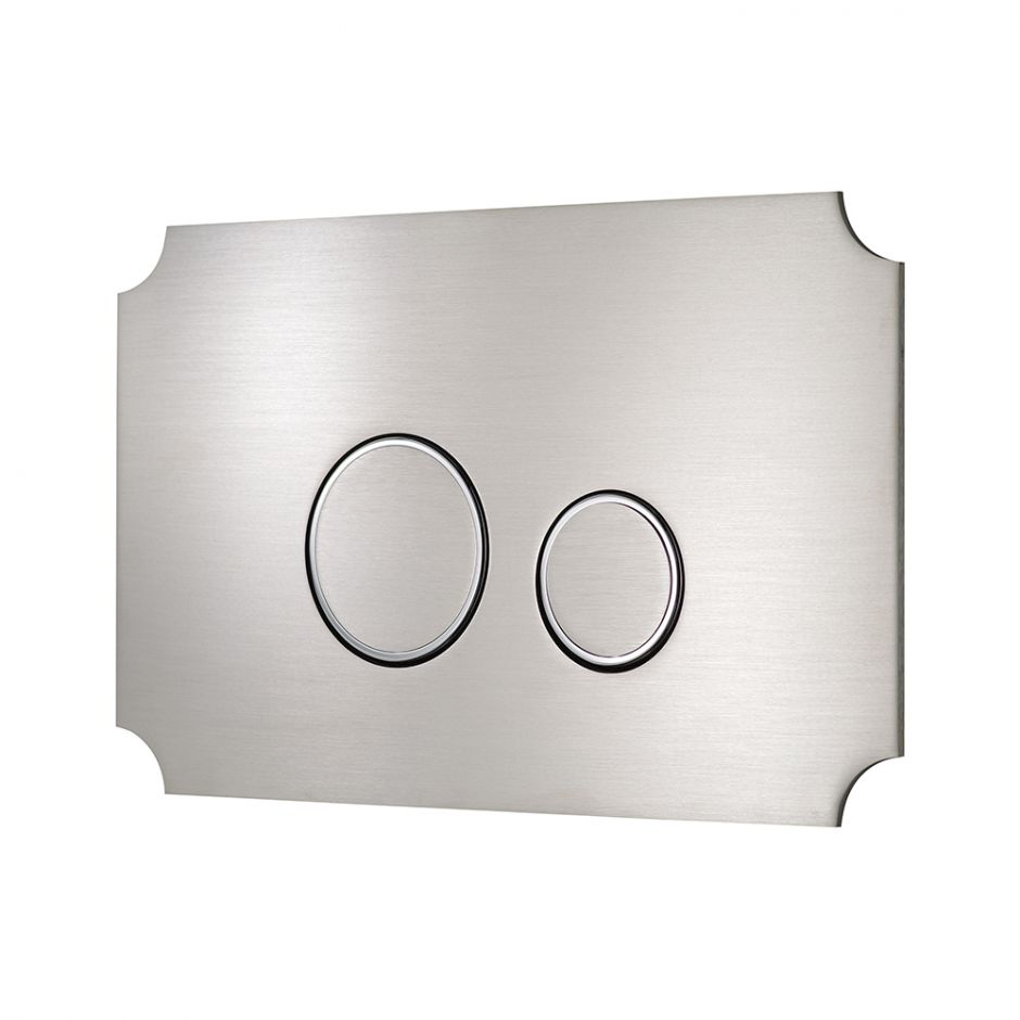 Кнопка для инсталляции унитаза KKPOL Aquafiori Vintage 350/AFV/071-00-00 нержавеющая сталь ФОТО