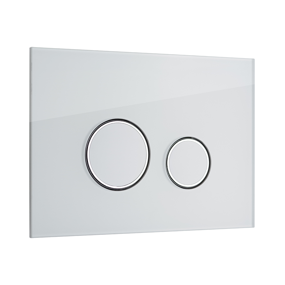 Смывная клавиша KKPOL Vitrum Grande Orbis 350/PPB/181-00-00 цвет белый/хром цена от 14 702 ₽ Фото Смывная клавиша KKPOL Vitrum Grande Orbis 350/PPB/181-00-00 цвет белый/хром