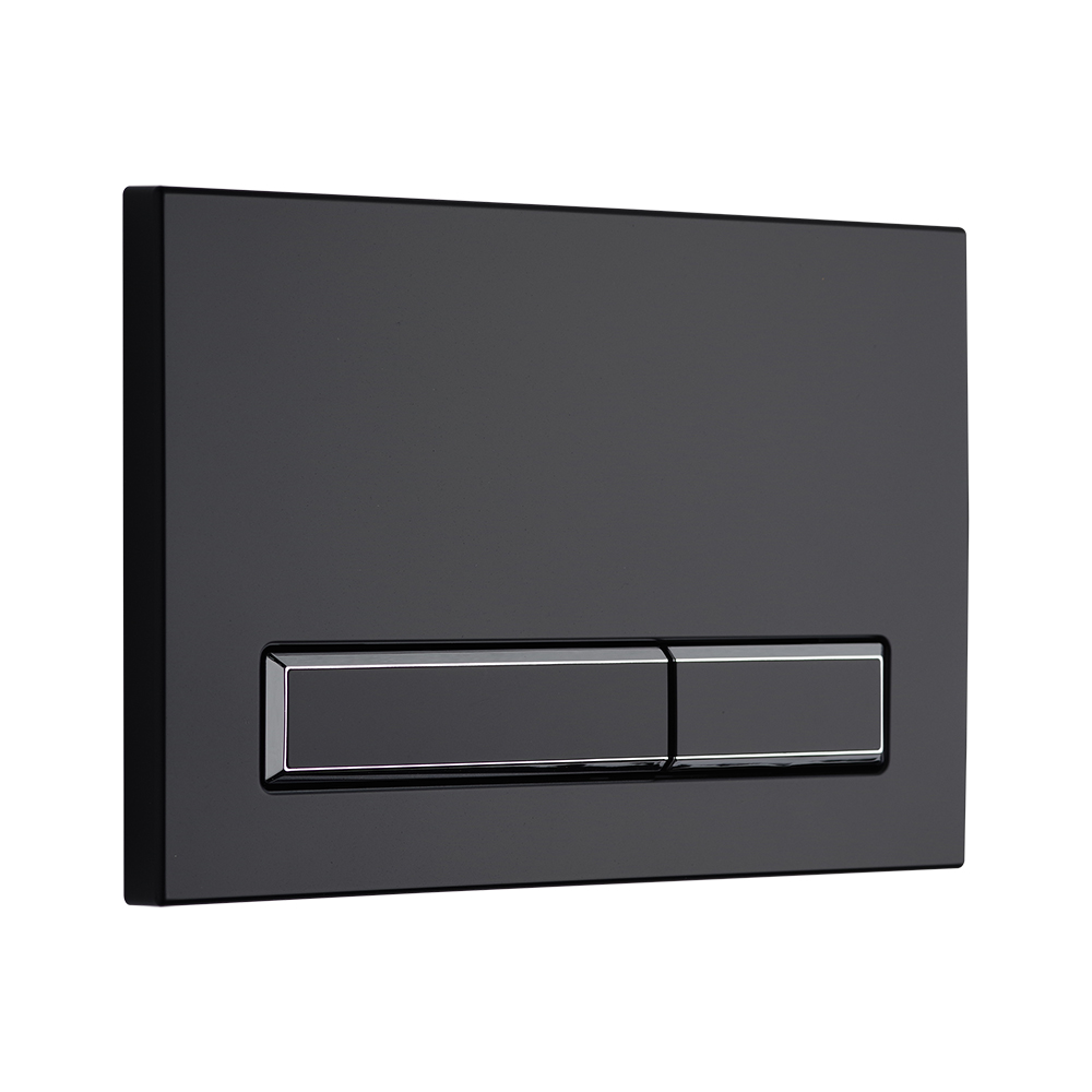 Смывная клавиша KKPOL M08 350/PPC/090-00-00 черная с хромированными элементами цена от 5 175 ₽ Фото Смывная клавиша KKPOL M08 350/PPC/090-00-00 черная с хромированными элементами