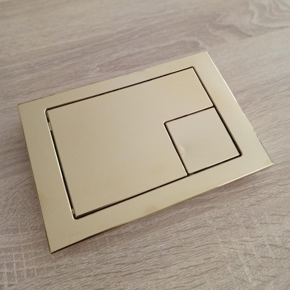 Изображение Клавиша смыва KKPOL M10 SPP/374/SG/K золото глянцевое