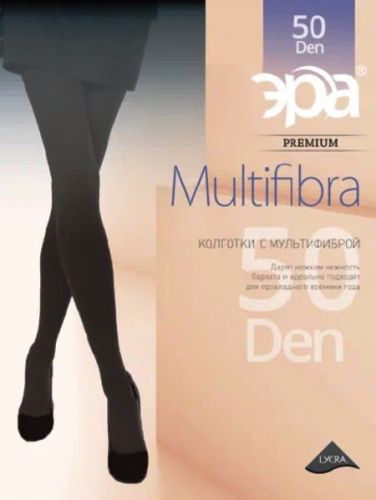 Мультифибра 50 Колготки жен ЭРА евроконверт 1 пара (Черный)