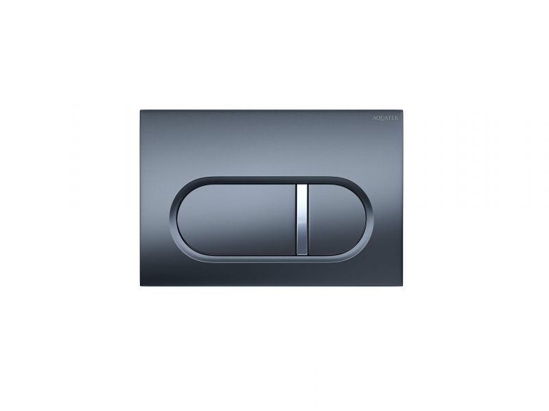 KDI-0000050 (016С-1) Панель смыва Aquatek оружейная сталь матовая