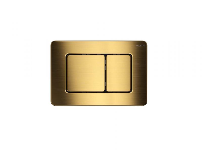 KDI-0000041 (003G) Панель смыва Aquatek нержавеющая сталь, цвет Титановое золото матовое