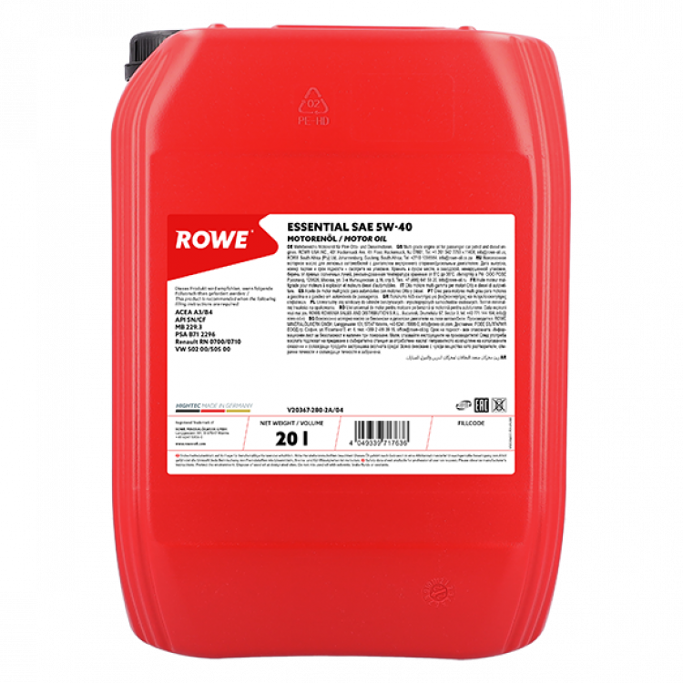 Rowe Essential 5W-40, 20л