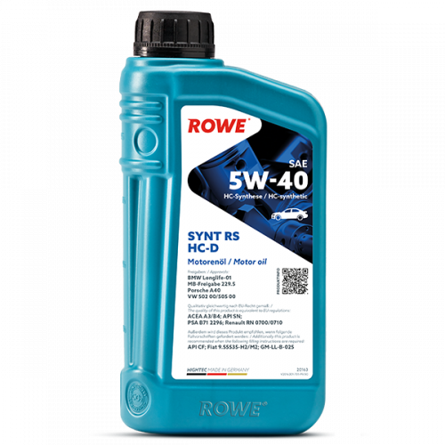 Rowe Hightec Synt RS 5W-40 HC-D, 1л