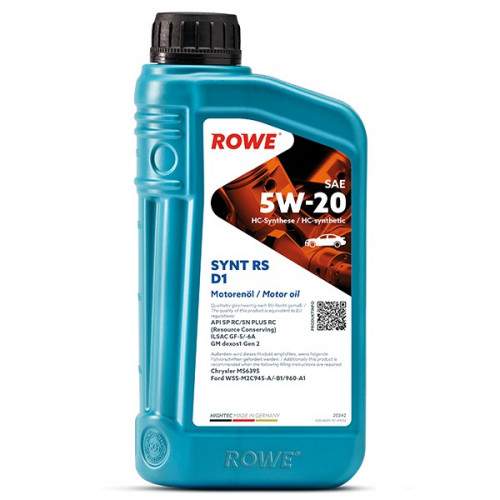Rowe Hightec Synt RS D1 SAE 5W-20, 1л