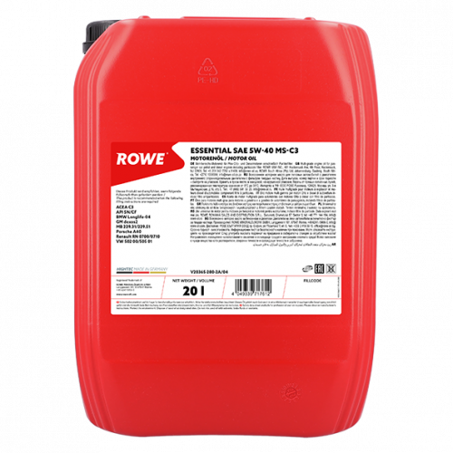 Rowe Essential SAE 5W-40 MS-C3, 20л