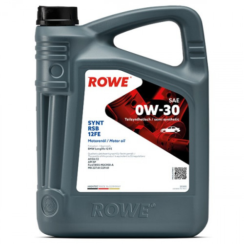 Rowe Hightec Synt RSB 12FE SAE 0W-30, 5л