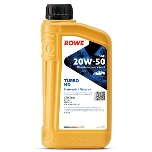Rowe Hightec Turbo HD 20W-50, 1л