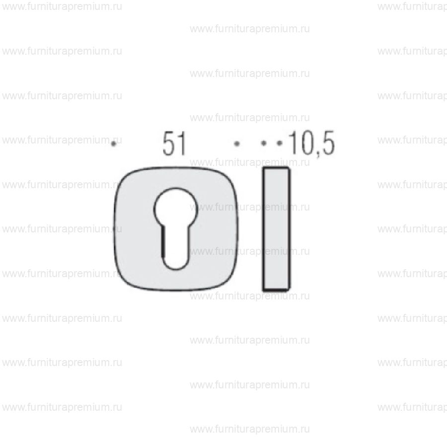 Накладки Colombo MR13 на замок с цилиндром