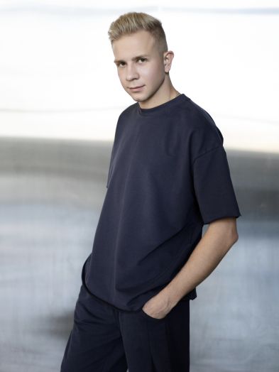 Футболка оверсайз графит