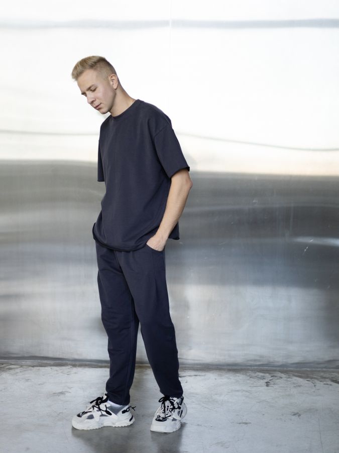 Футболка оверсайз графит