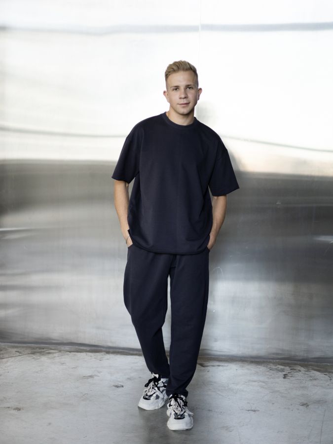 Футболка оверсайз графит