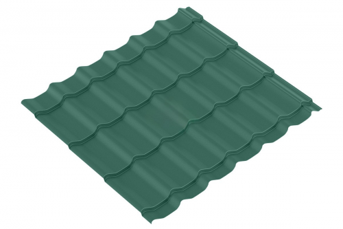 Металлочерепица Супер BARSA 0.5 Pural RAL 6005