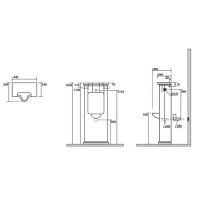 Писсуар напольный Kerasan Waldorf 413101 схема 2 Писсуар напольный Kerasan Waldorf 413101 схема 2