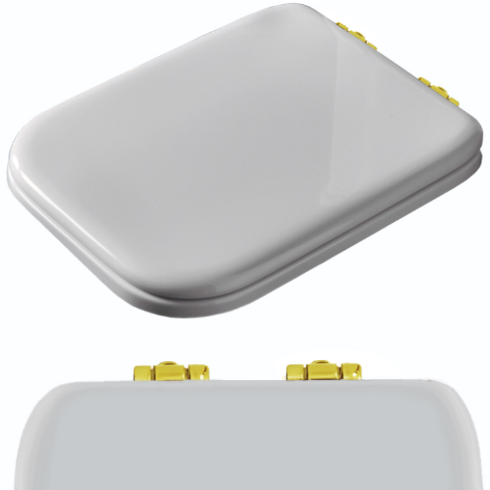 Изображение Сиденье для унитаза Kerasan Waldorf 418701, цвет белый глянцевый, с микролифтом