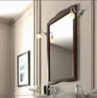 Зеркало Kerasan Retro в деревянной раме 92x116 см, цвет орех схема 1