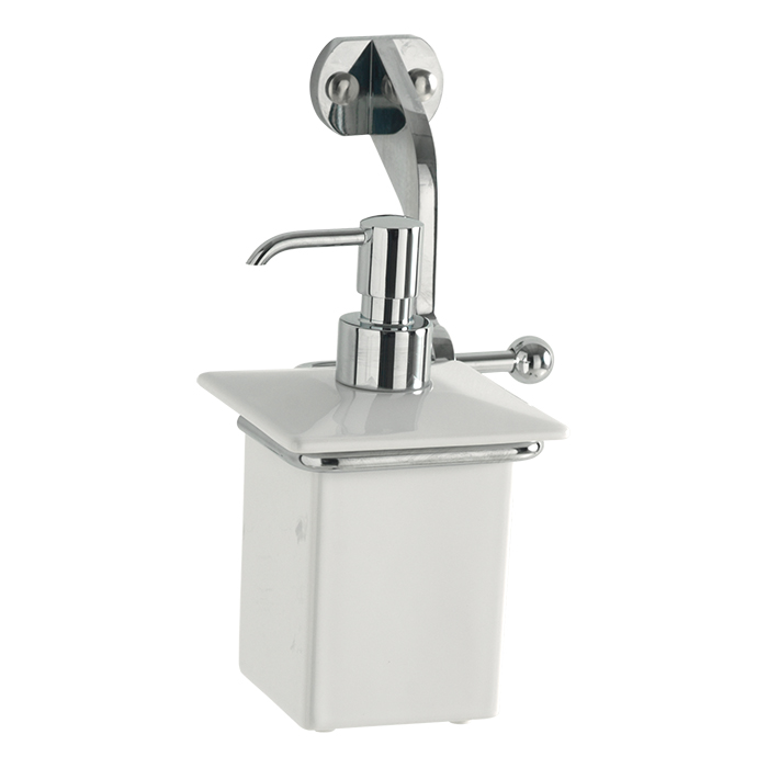 Изображение Дозатор для жидкого мыла Kerasan Retro 741290 с креплением на стену