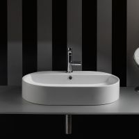 Накладная раковина Kerasan Ciotola 028530 Bianco matt *1, закругленная 65x40 см схема 1 Накладная раковина Kerasan Ciotola 028530 Bianco matt *1, закругленная 65x40 см схема 1