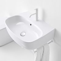 Подвесная раковина Kerasan Nolita 534101*1, закругленная 60x45 см схема 1