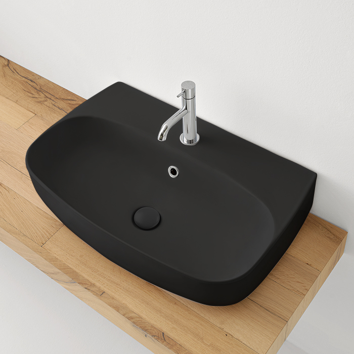 Изображение Подвесная раковина Kerasan Nolita 534231*1 , закругленная 70x45 см