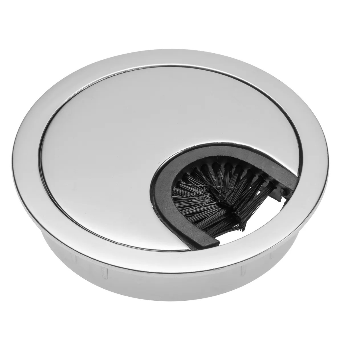 Заглушка-пропуск для кабеля, металлическая, круглая, врезное отверстие/диаметр 60 мм, PK-R60-01, SETE