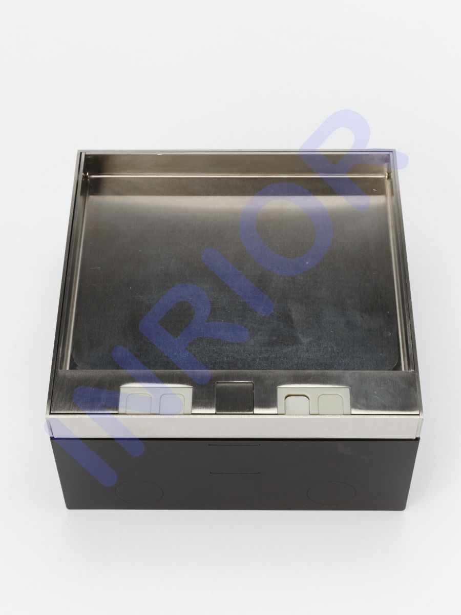 Розетка для скрытой установки INRIOR DB-03, в пол, в столешницу, влагозащитная IP55, на 4 EURO розетки, возможна установка информационных портов или USB