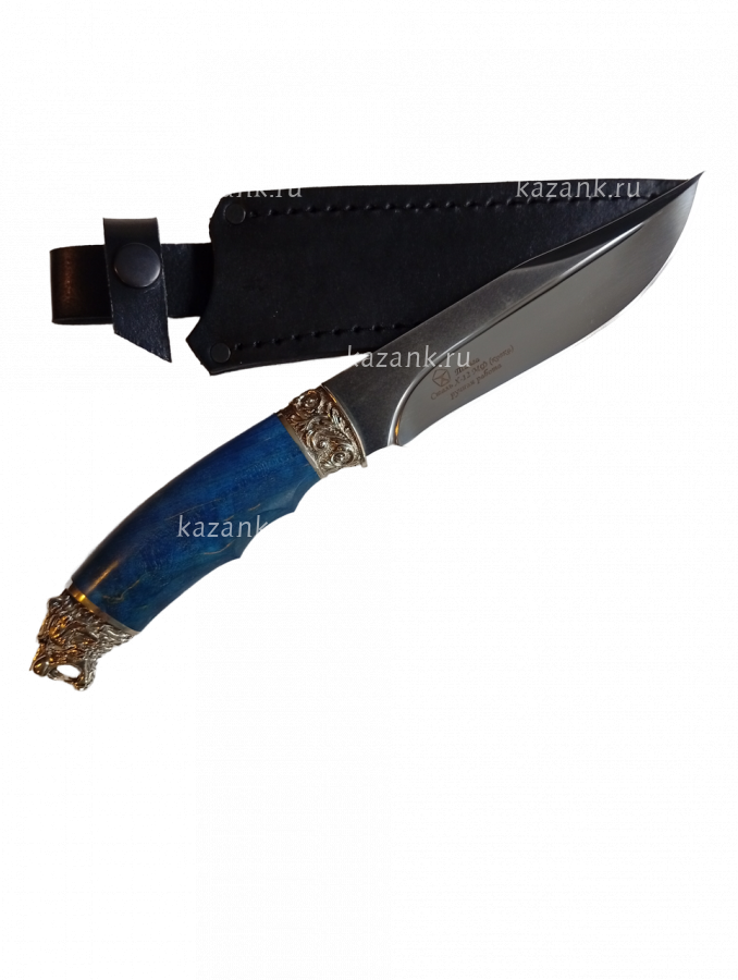 Нож Тайга Х12мф, карелка, мельхиор