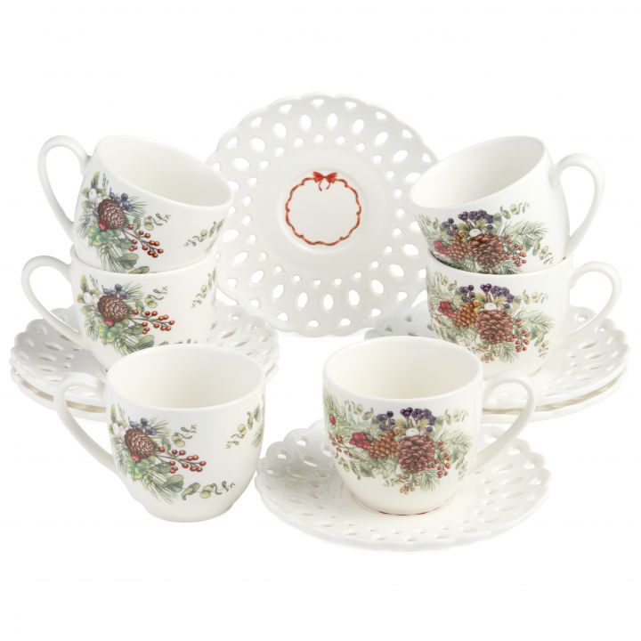 НАБОР ЧАЙНЫЙ НА 6 ПЕР. 12 ПР. 250