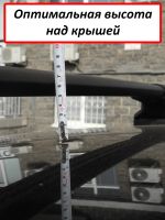 Багажник на крышу Toyota Roomy (минивен, 2016-…), Lux City, черные дуги
