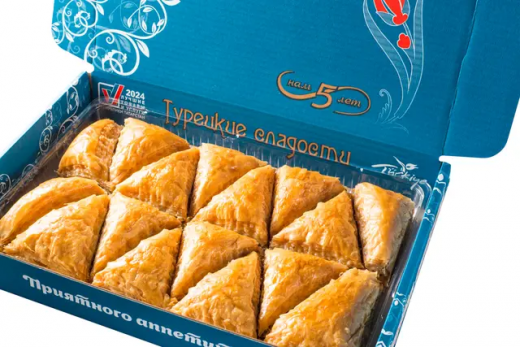 001/Пахлава "Треугольник" с грецким орехом уп-1,7кг