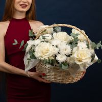 Корзина белая