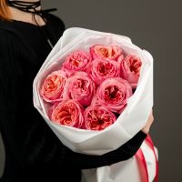 9 роз (сорт Пинк Экспрешн)