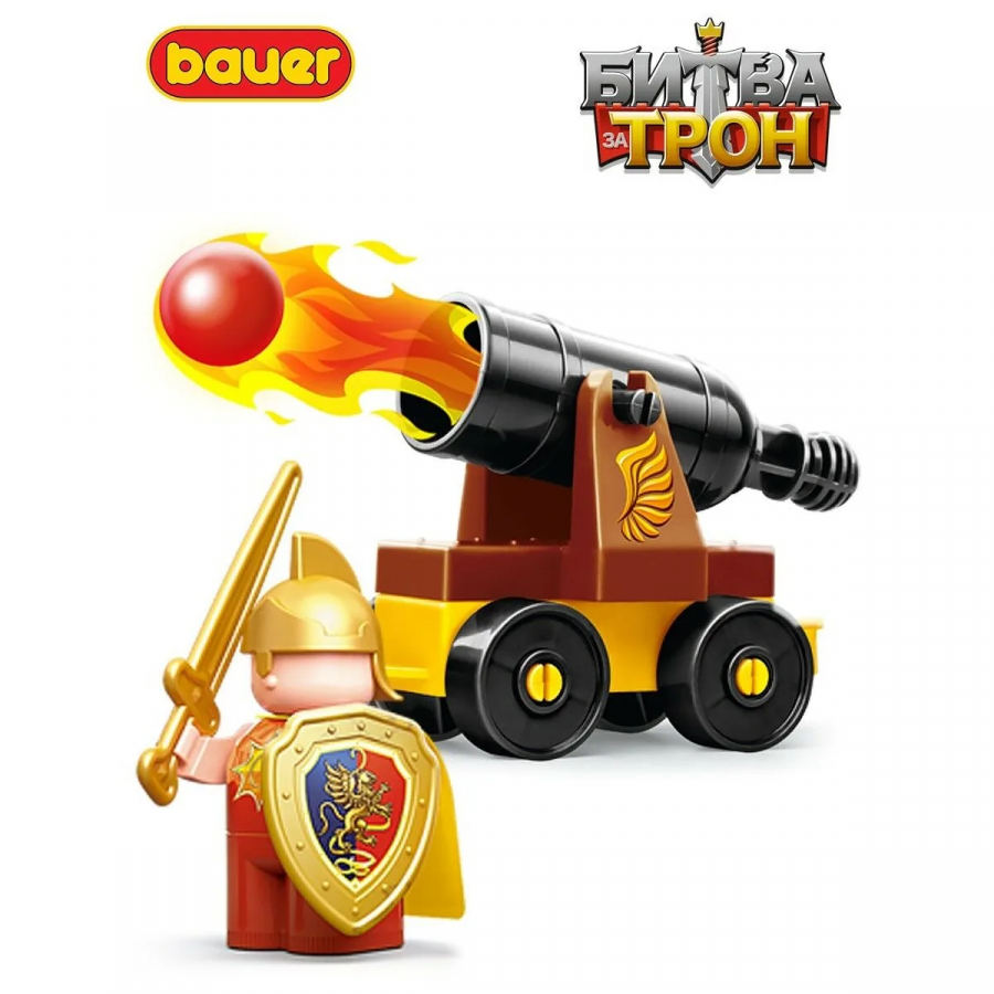 Конструктор "Битва за трон" набор с катапультой, пушкой, крепостью и лучниками
